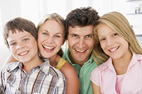 Photograph of smiling family at Family Dentist, White Lake, MI